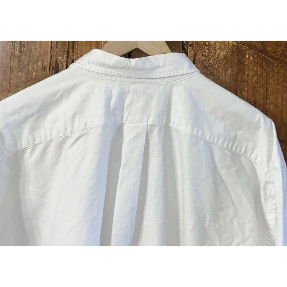 Mens Polo Ralph Lauren White Long Sleeve Oxford Shirt Sz 3XLT Tall